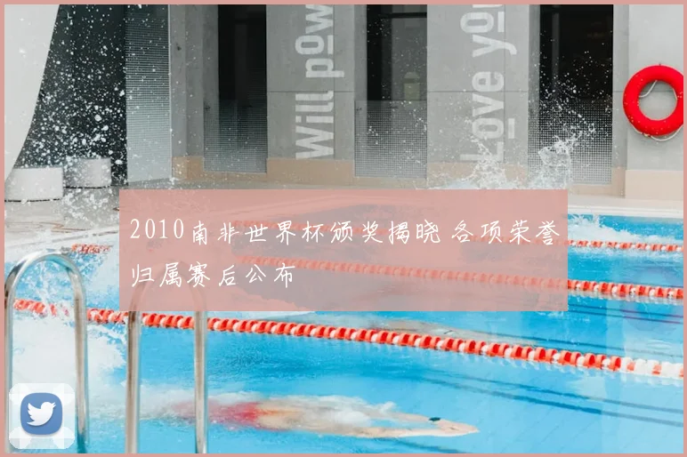 2010南非世界杯颁奖揭晓 各项荣誉归属赛后公布
